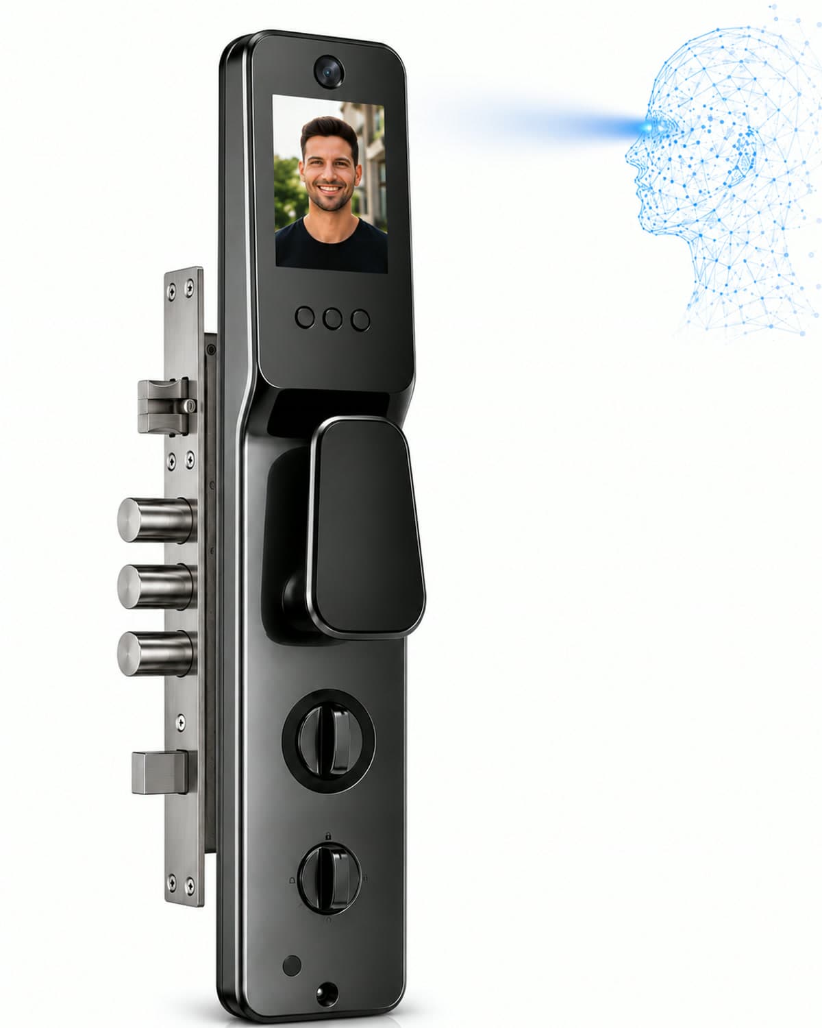 Fechadura Digital com Reconhecimento Facial e Câmera Casas Conect