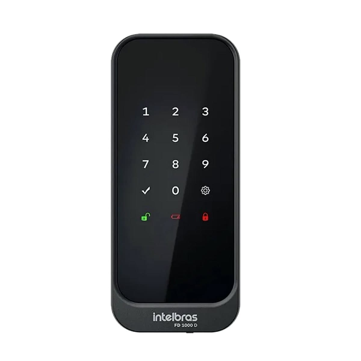 Fechadura Digital de Sobrepor Intelbras FD 1000 D — Abertura por Senha, Teclado Touch, Preta