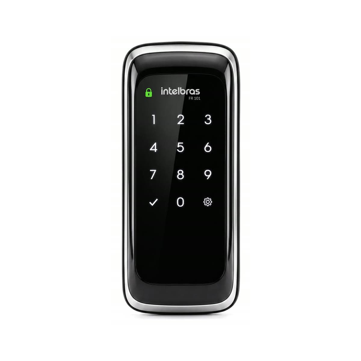 Fechadura Digital de Sobrepor Intelbras FR 101 — Abertura por Senha, Teclado Touch Iluminado, Preta